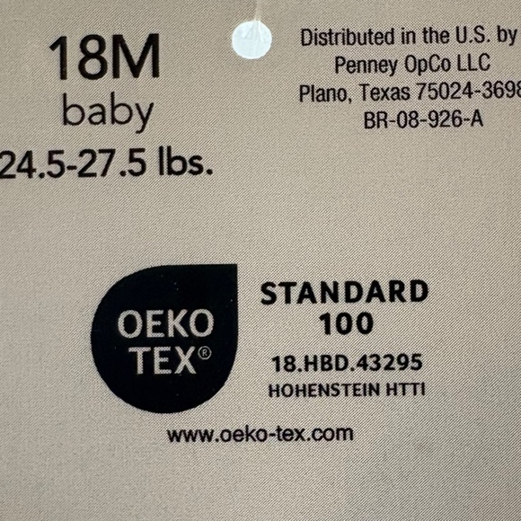 Carter’s Baby Girl Blue Flower Romper, Size 18M, Flutter Sleeves.  NEW WITH TAGS - Picture 6 of 7